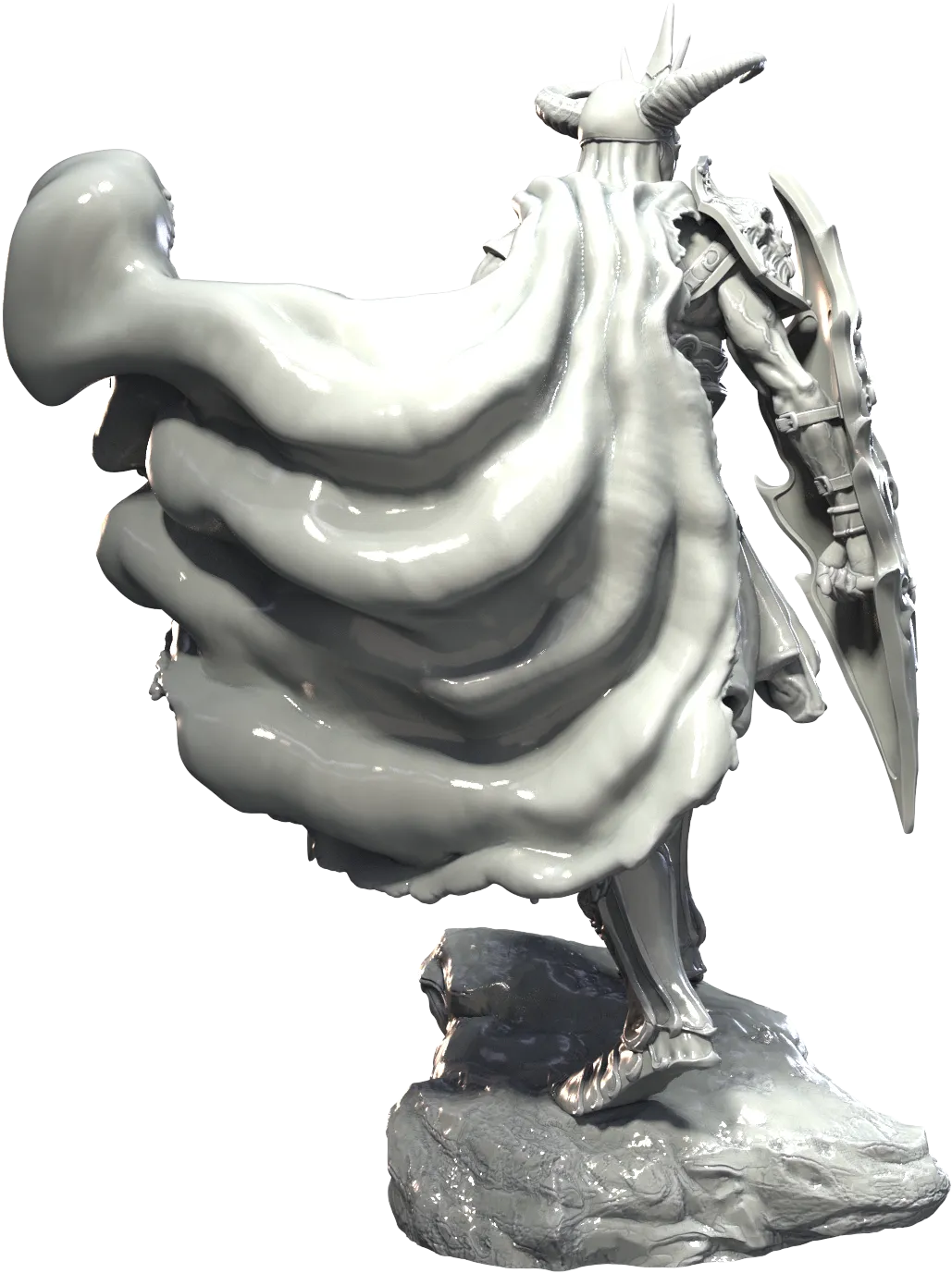 Fantasy Warriors - Artaghas the Undead King - 75/120mm Pin Up/Figure/Model/Diorama