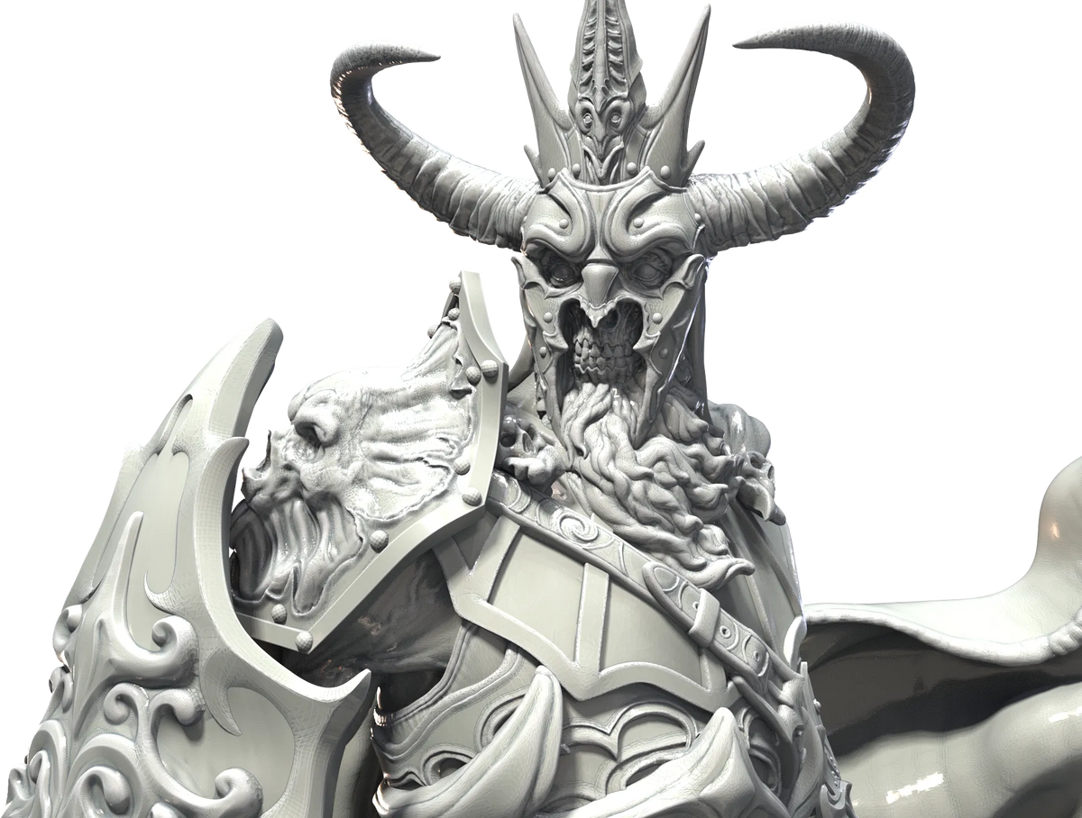 Fantasy Warriors - Artaghas the Undead King - 75/120mm Pin Up/Figure/Model/Diorama