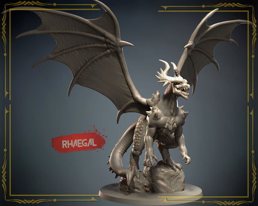 3D IPStudios - Dragons Worlds #1 - Rhaegal - DnD/TTRPG Figure/Miniature - Helios3DPrinting