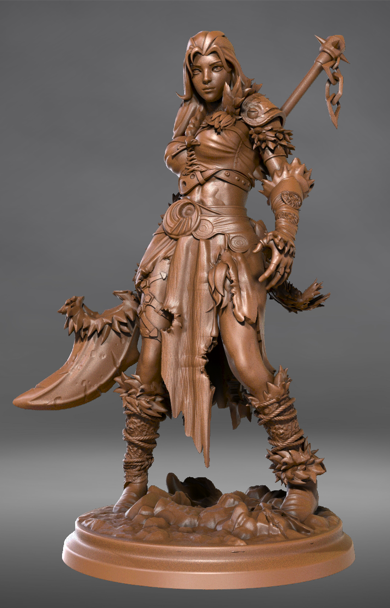 Broken Sword - Northern Warriors - Barbarian - 75mm Pin Up/Figure/Model/Diorama