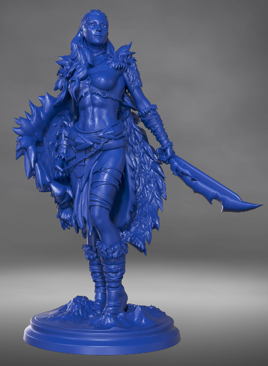 Broken Sword - Northern Warriors - Ranger - 75mm Pin Up/Figure/Model/Diorama