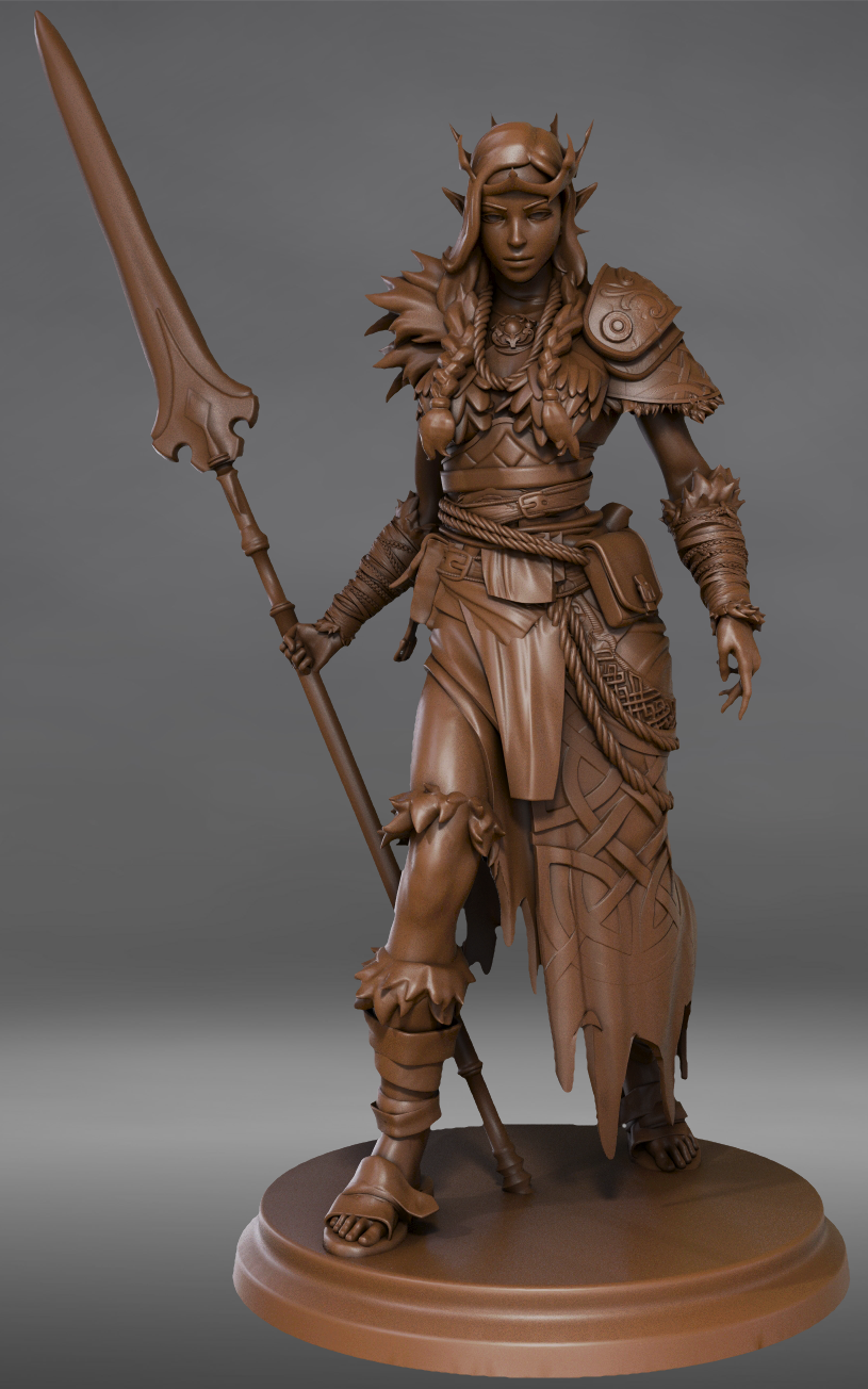 Broken Sword - Northern Warriors - Warlock - 75mm Pin Up/Figure/Model/Diorama