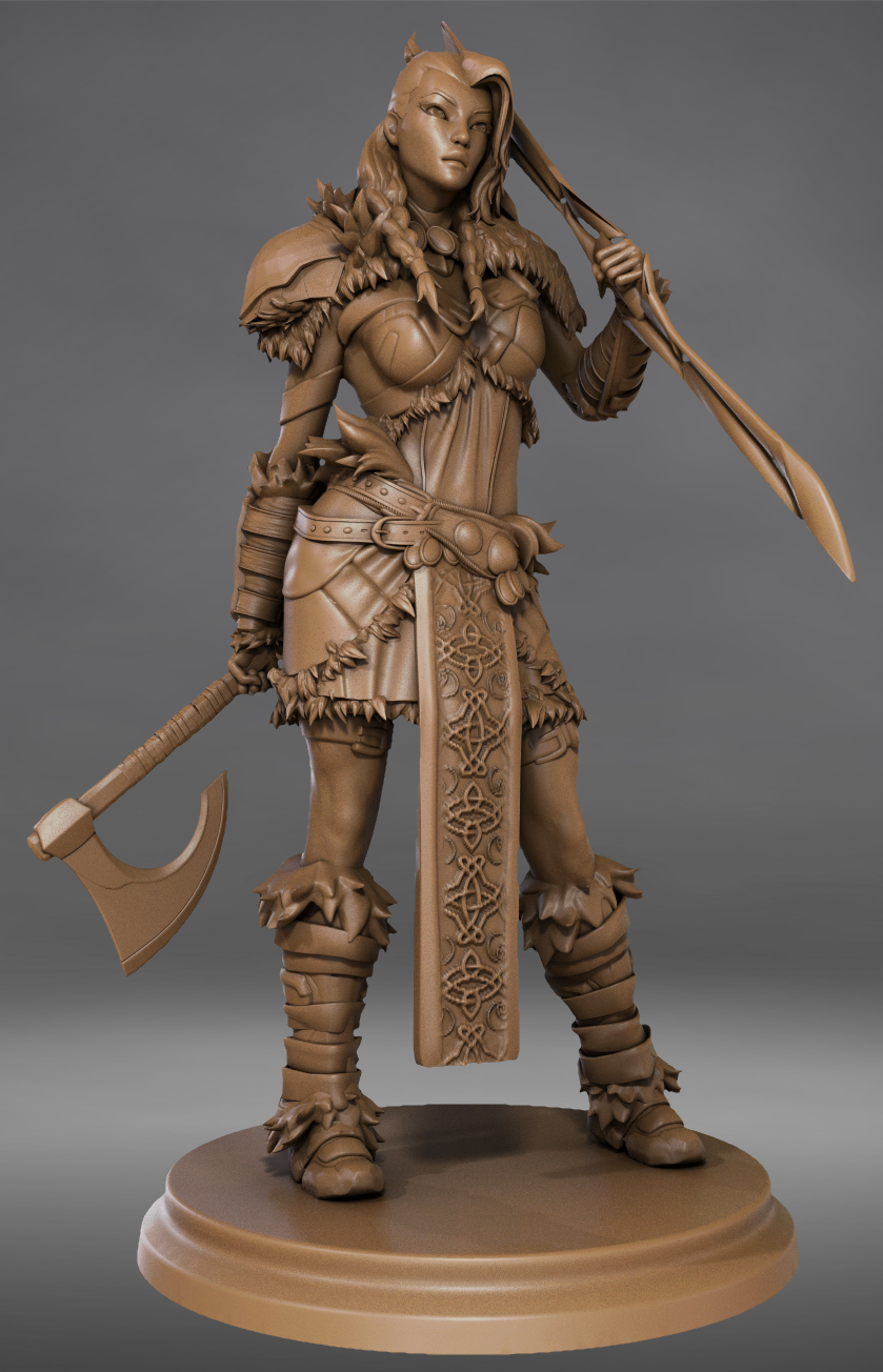 Broken Sword - Northern Warriors - Paladin - 75mm Pin Up/Figure/Model/Diorama