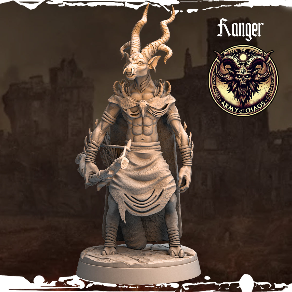 Monolith Arts - Beasts - Ranger #7 - DnD/TTRPG Figure/Miniature