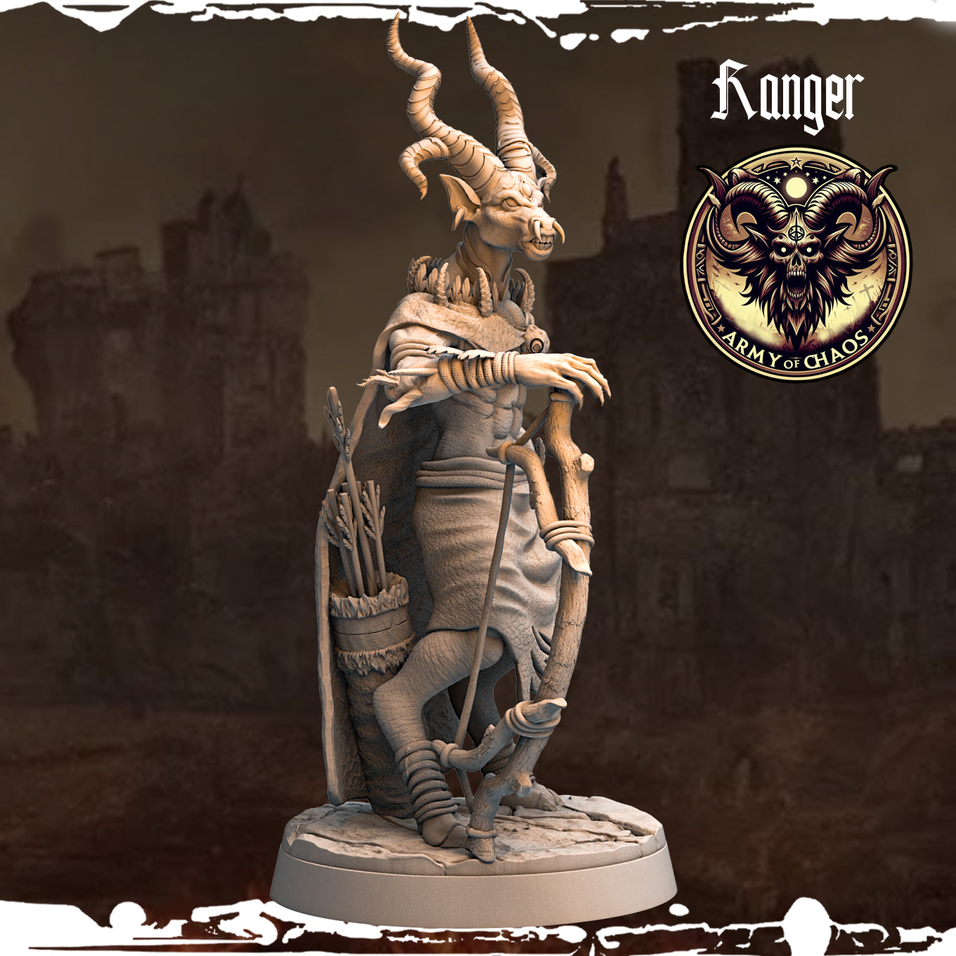 Monolith Arts - Beasts - Ranger #8 - DnD/TTRPG Figure/Miniature