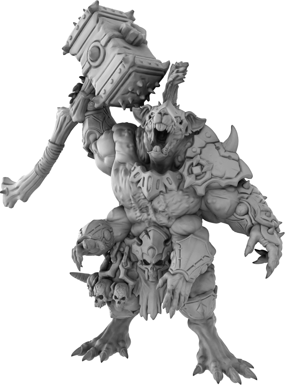 Brayan Nafarrate - Rat Berserker #1 - DnD/TTRPG Figure/Miniature