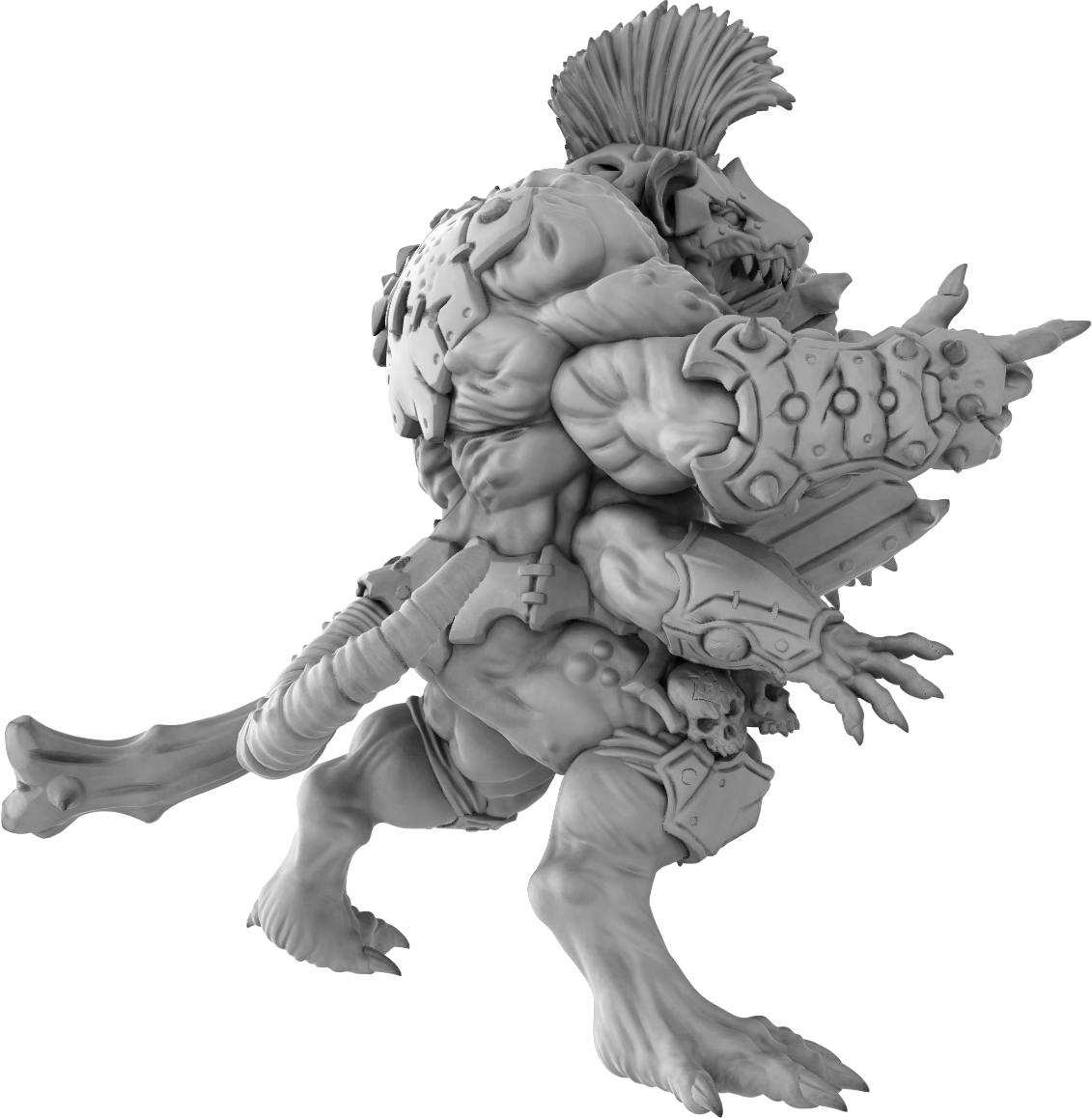 Brayan Nafarrate - Rat Berserker #2 - DnD/TTRPG Figure/Miniature