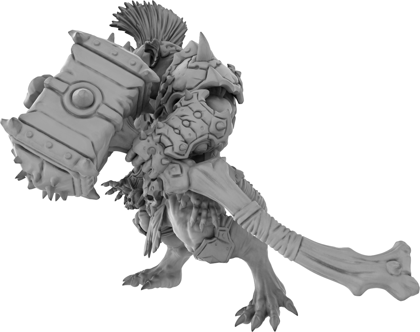 Brayan Nafarrate - Rat Berserker #2 - DnD/TTRPG Figure/Miniature