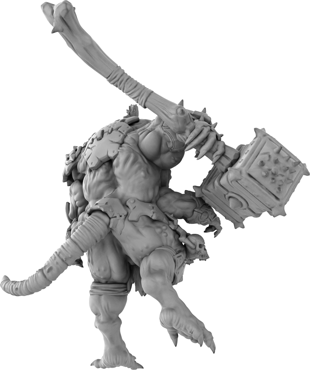 Brayan Nafarrate - Rat Berserker #3 - DnD/TTRPG Figure/Miniature