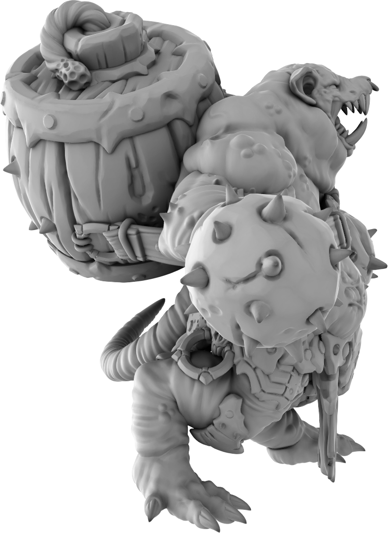 Brayan Nafarrate - Rat w/Bomb #1 - DnD/TTRPG Figure/Miniature