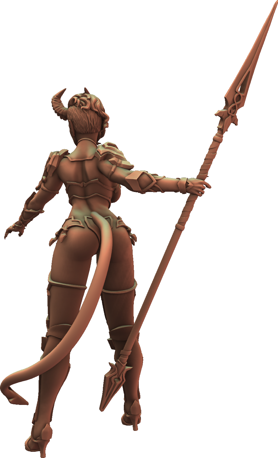 Jugglers Miniatures - Tiefling Warrior #3 - DnD/TTRPG/Roleplaying/Wargames