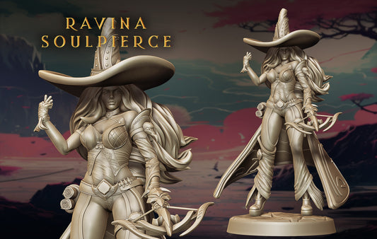 Lily's Minis - Guardian Sisters - Ravina Soulpierce - 75mm Pin Up/Figure/Model/Diorama