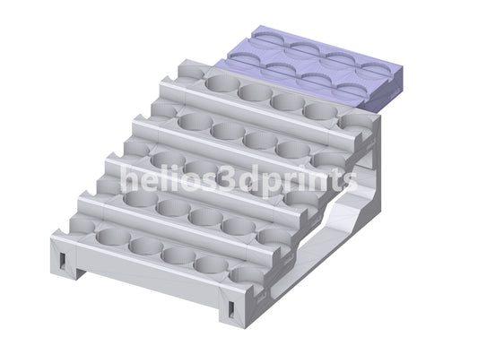 Paintpal Studio Desk Organiser - Rear Extensions (models/primers/tools/glue)