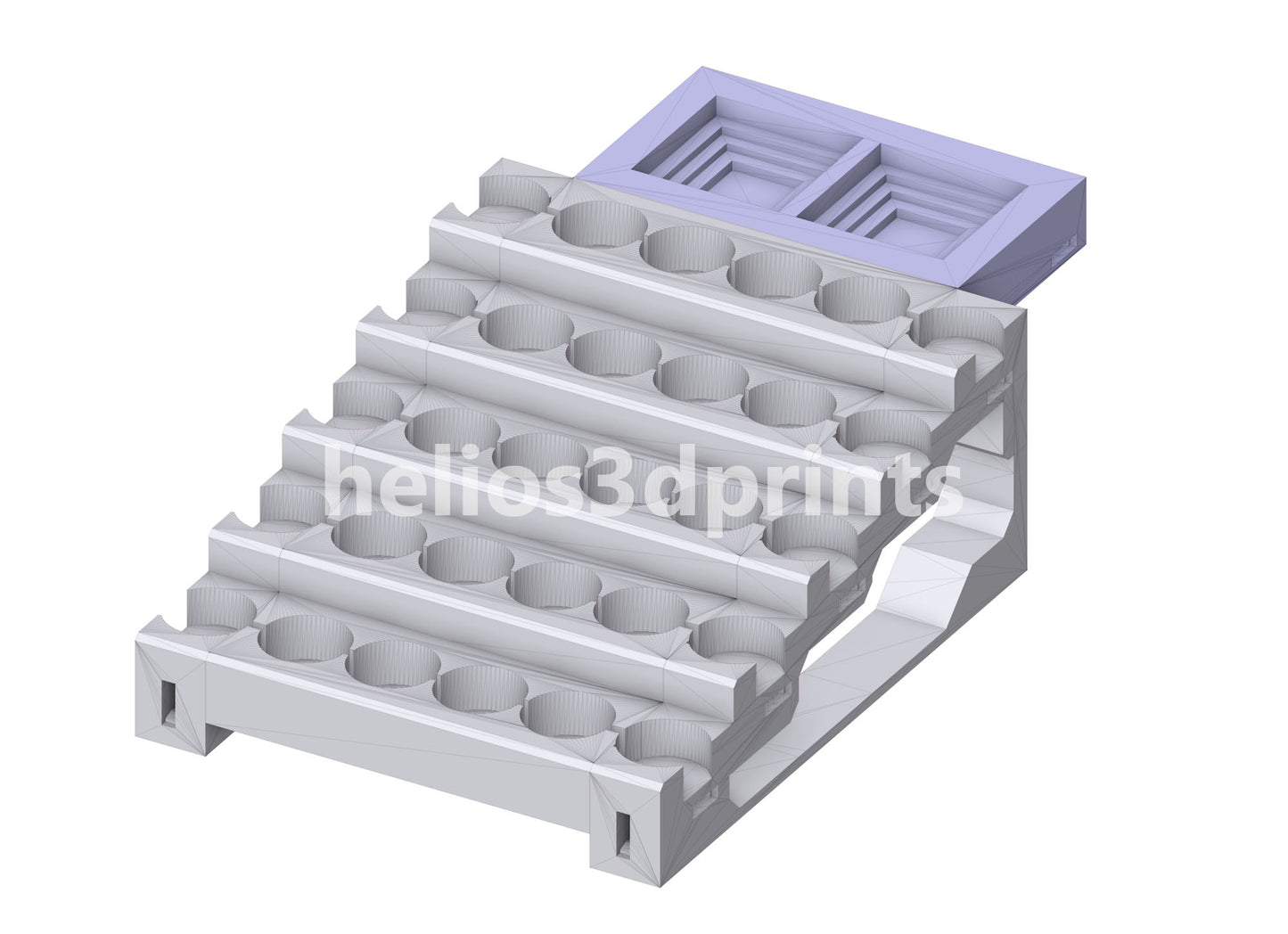 Paintpal Studio Desk Organiser - Rear Extensions (models/primers/tools/glue)