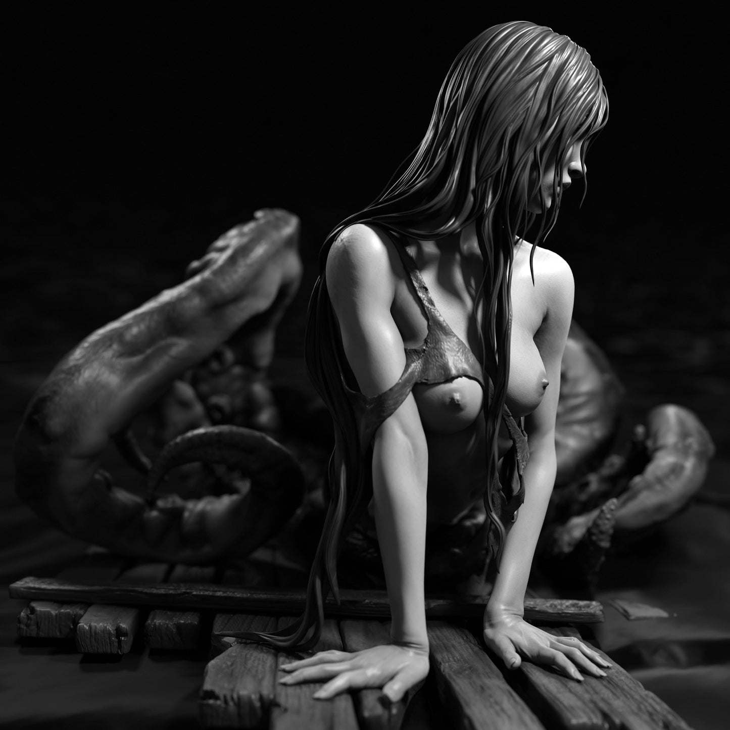 Arxila - Dark Delights - Mermaid - 75/120mm Pin Up/Figure/Model/Diorama