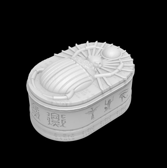 Possibly Cool Dice Box/Case - Scarab - DnD/TTRPG/Roleplaying/Wargames