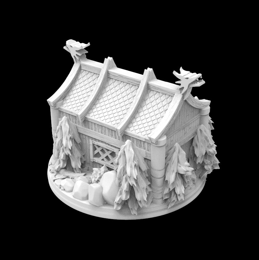 Possibly Cool Dice Box/Case - Viking Hut - DnD/TTRPG/Roleplaying/Wargames