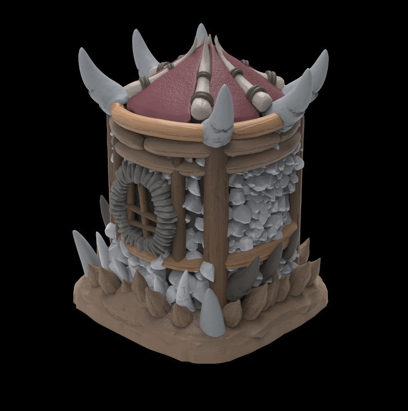 Possibly Cool Dice Box/Case - Goblin Hut - DnD/TTRPG/Roleplaying/Wargames