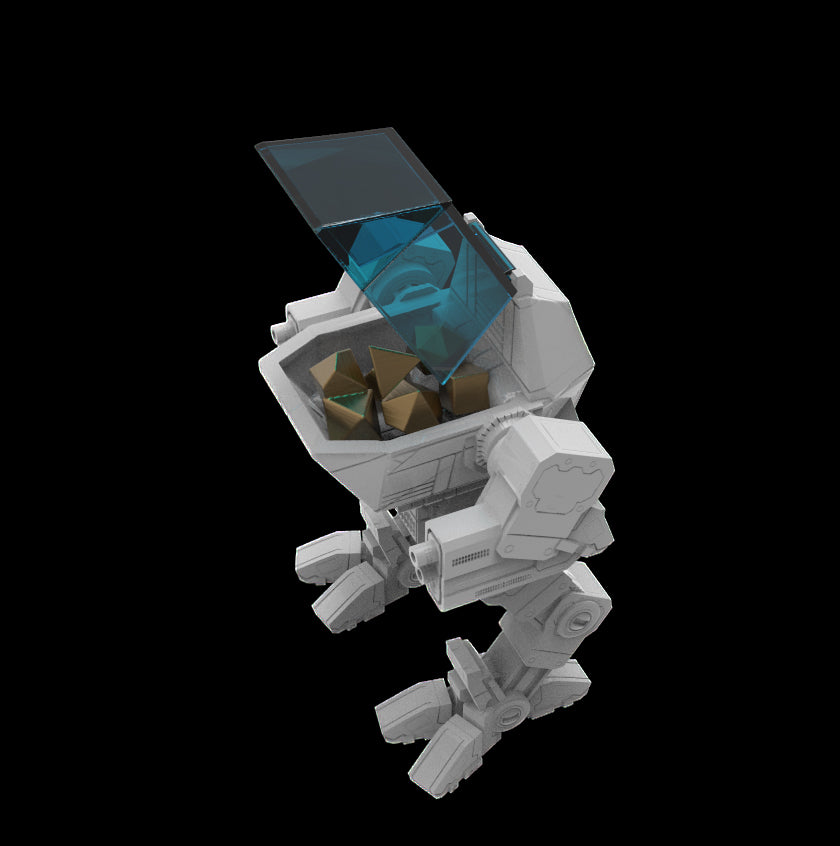Possibly Cool Dice Box/Case - Mecha - DnD/TTRPG/Roleplaying/Wargames