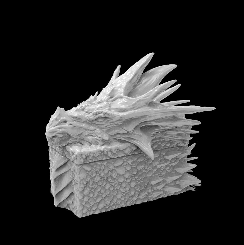 Possibly Cool Dice Box/Case - Elder Dragon - DnD/TTRPG/Roleplaying/Wargames