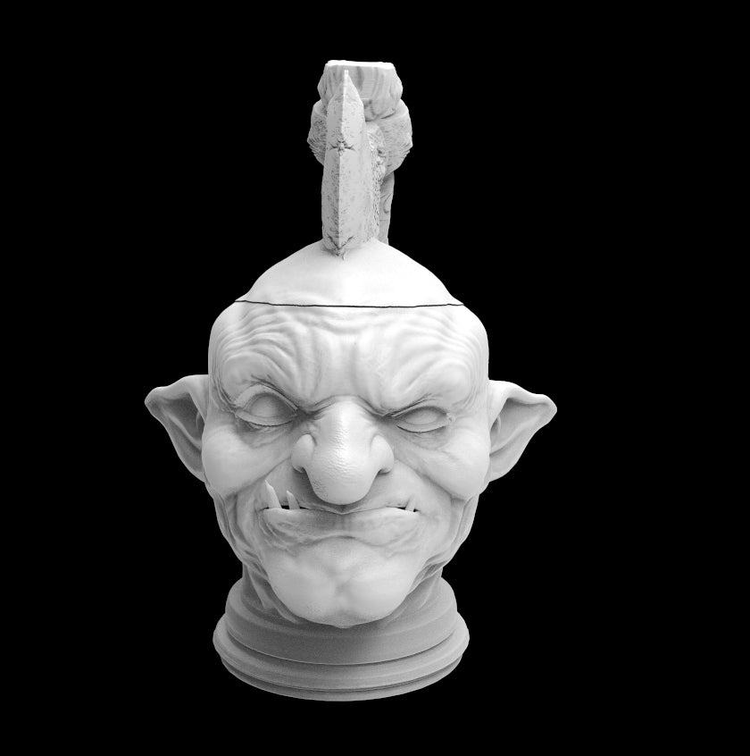 Possibly Cool Dice Box/Case - Goblin Head - DnD/TTRPG/Roleplaying/Wargames