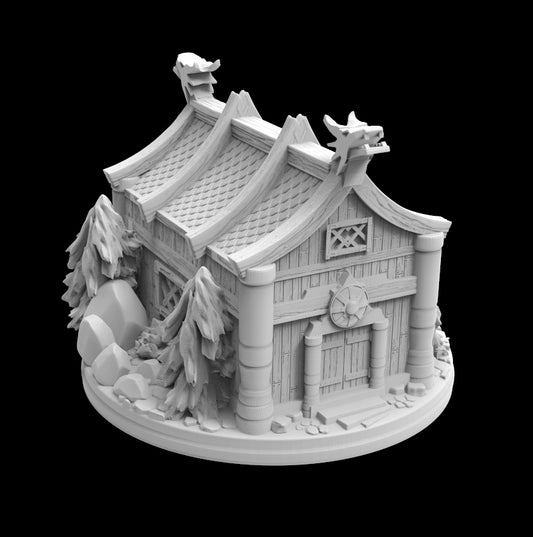 Possibly Cool Dice Box/Case - Viking Hut - DnD/TTRPG/Roleplaying/Wargames