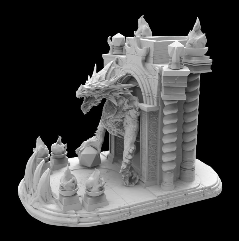 Possibly Cool Dice Tower - Elder Dragon - DnD/TTRPG/Roleplaying/Wargames