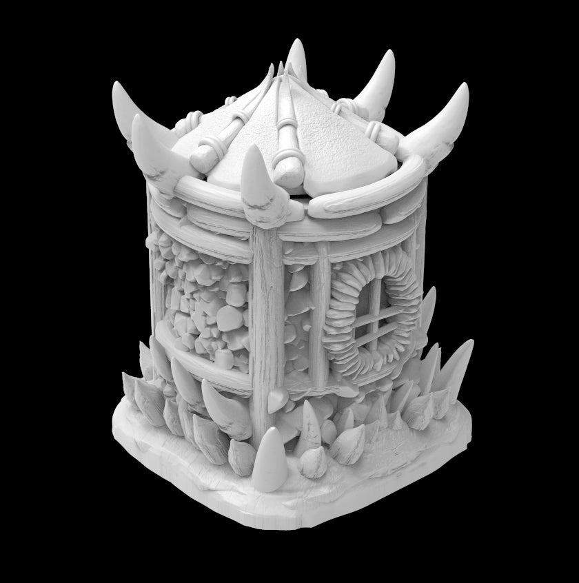 Possibly Cool Dice Box/Case - Goblin Hut - DnD/TTRPG/Roleplaying/Wargames