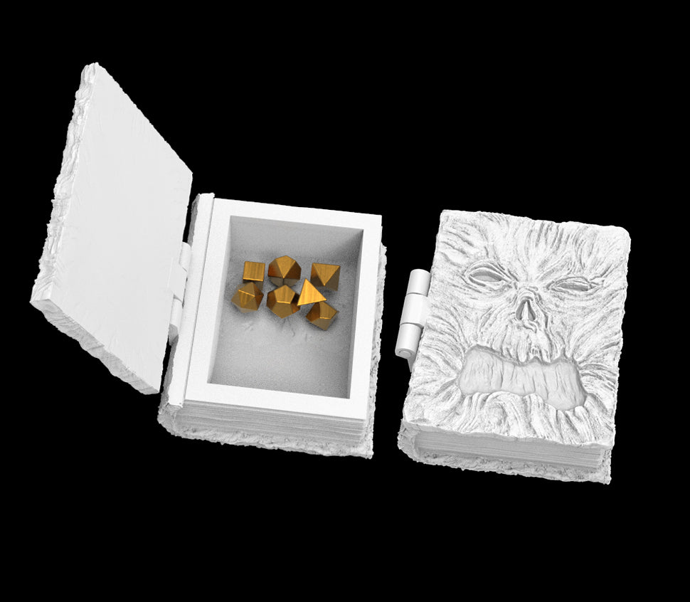 Possibly Cool Dice Box/Case - Necronomicon - DnD/TTRPG/Roleplaying/Wargames