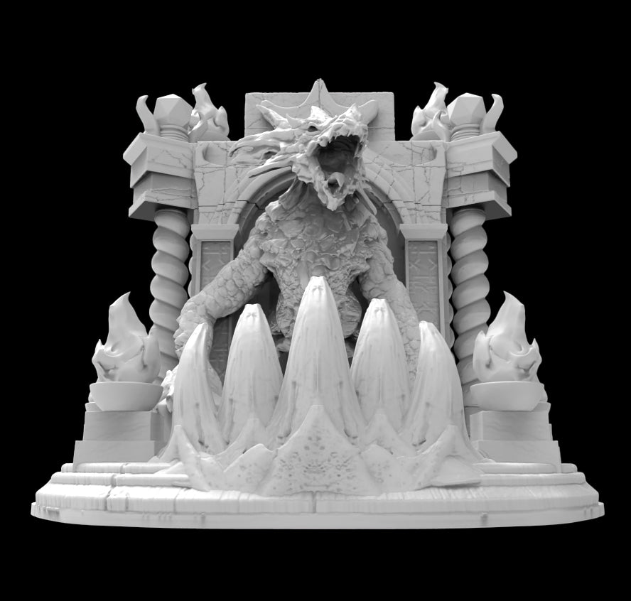 Possibly Cool Dice Tower - Elder Dragon - DnD/TTRPG/Roleplaying/Wargames