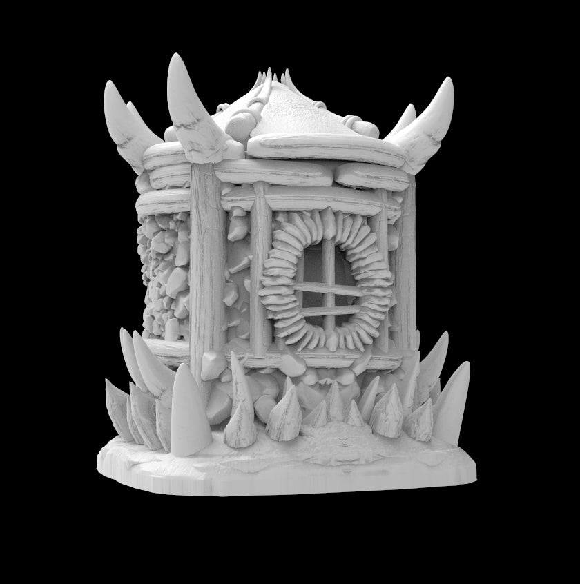 Possibly Cool Dice Box/Case - Goblin Hut - DnD/TTRPG/Roleplaying/Wargames