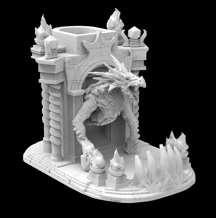 Possibly Cool Dice Tower - Elder Dragon - DnD/TTRPG/Roleplaying/Wargames
