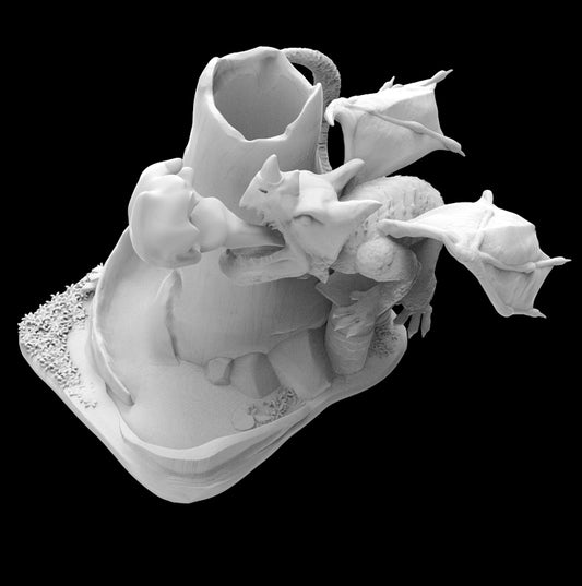 Possibly Cool Dice Tower - Baby Dragon - DnD/TTRPG/Roleplaying/Wargames