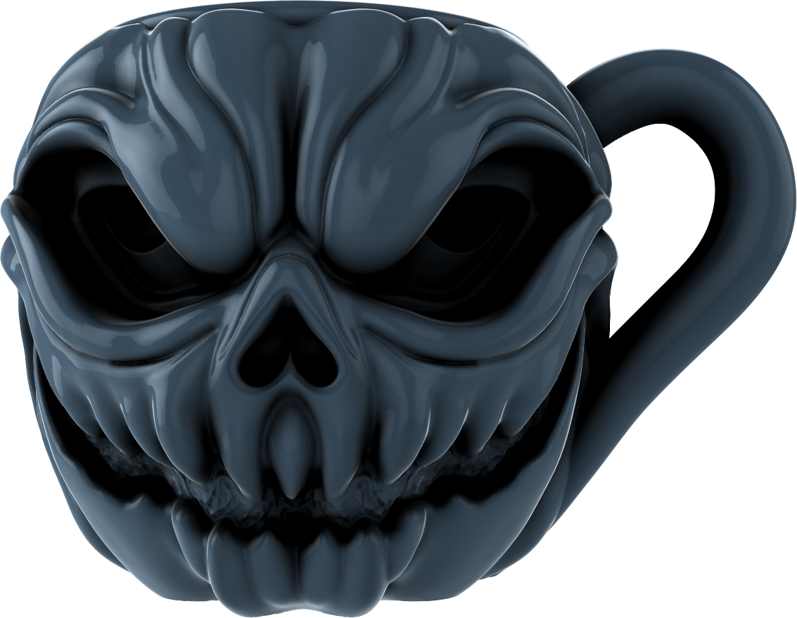 Digital Creative Works - Pumpkin Mug #4 - Halloween Prop/Decoration