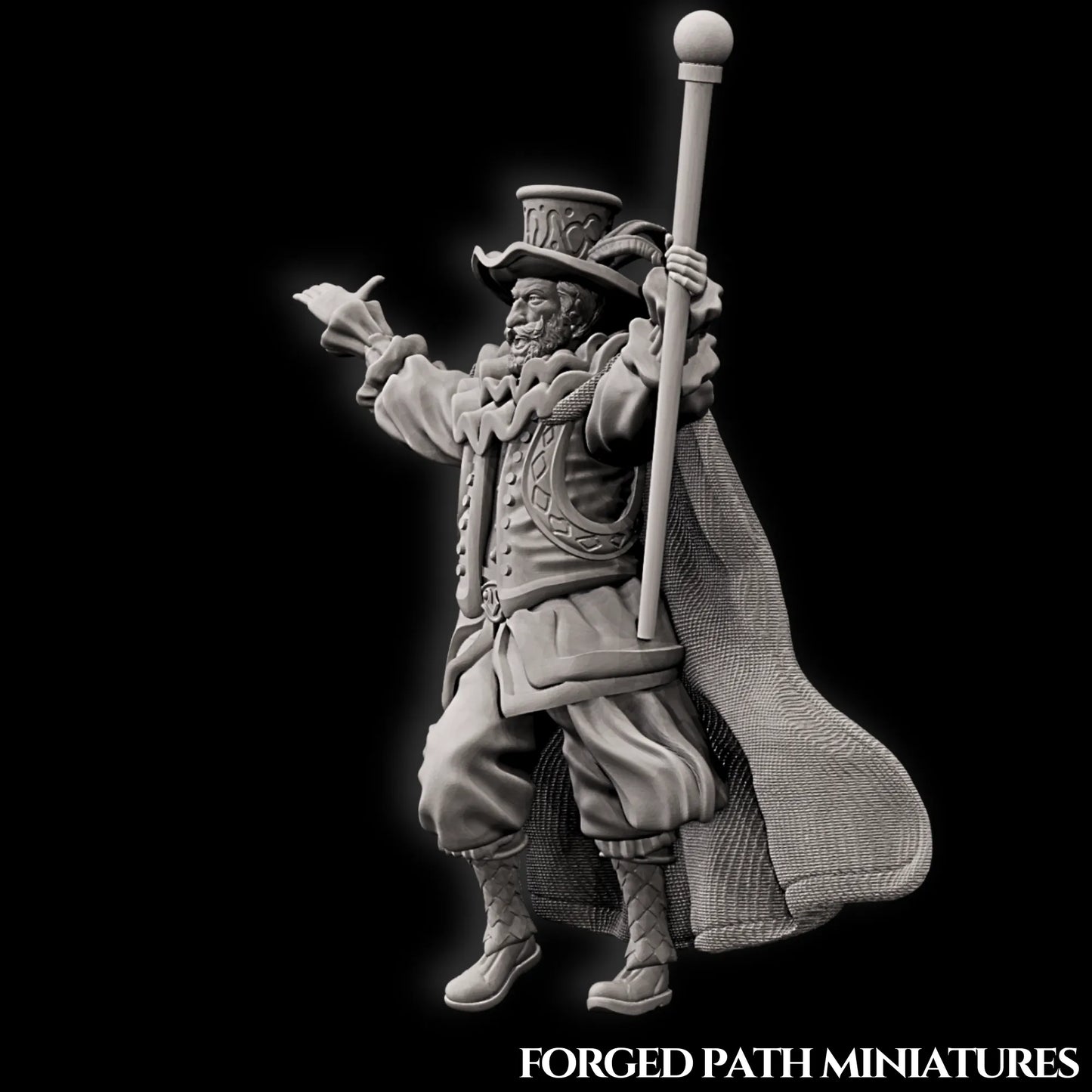 Forged Path - Willowbrook Circus - Ringmaster - DnD/Pathfinder/TTRPG Figure