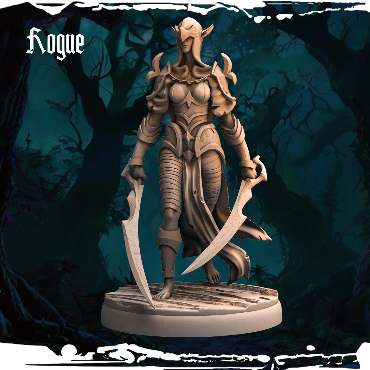 Monolith Arts - Dark Elves - Rogue - DnD/TTRPG Figure/Miniature