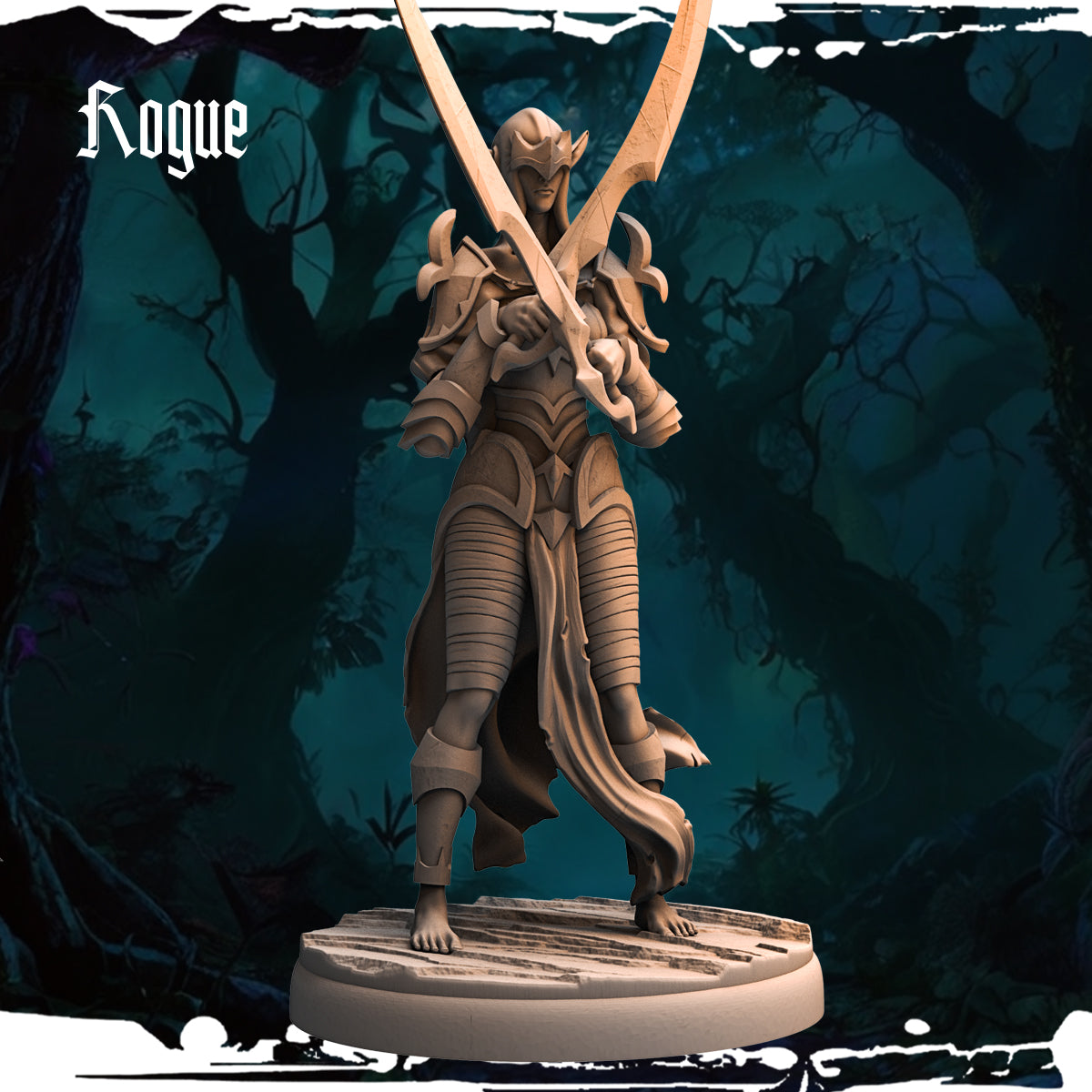Monolith Arts - Dark Elves - Rogue - DnD/TTRPG Figure/Miniature