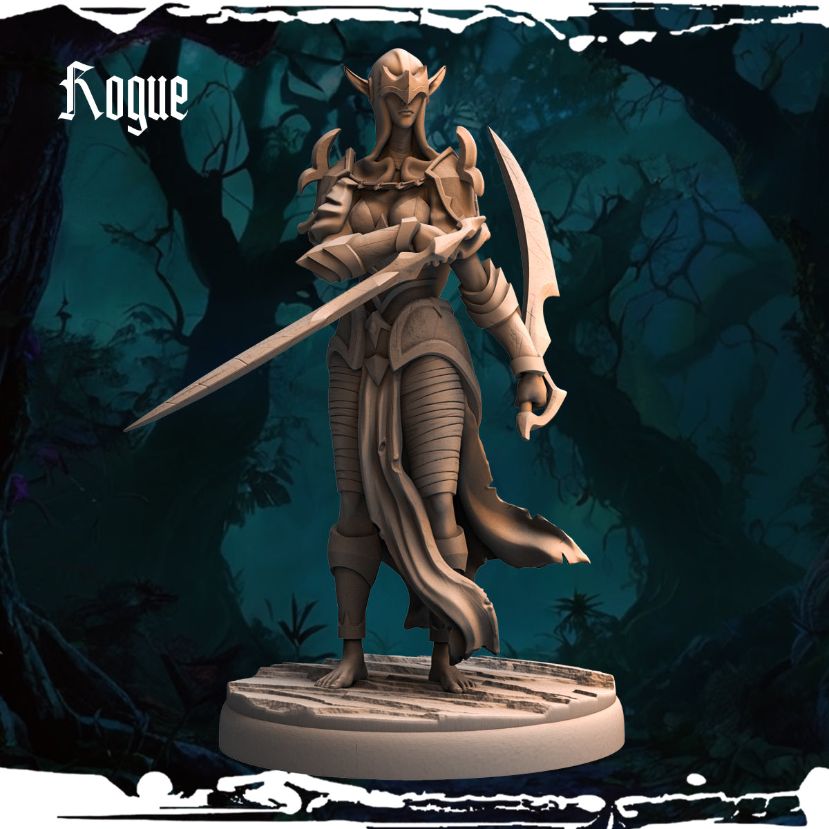 Monolith Arts - Dark Elves - Rogue - DnD/TTRPG Figure/Miniature