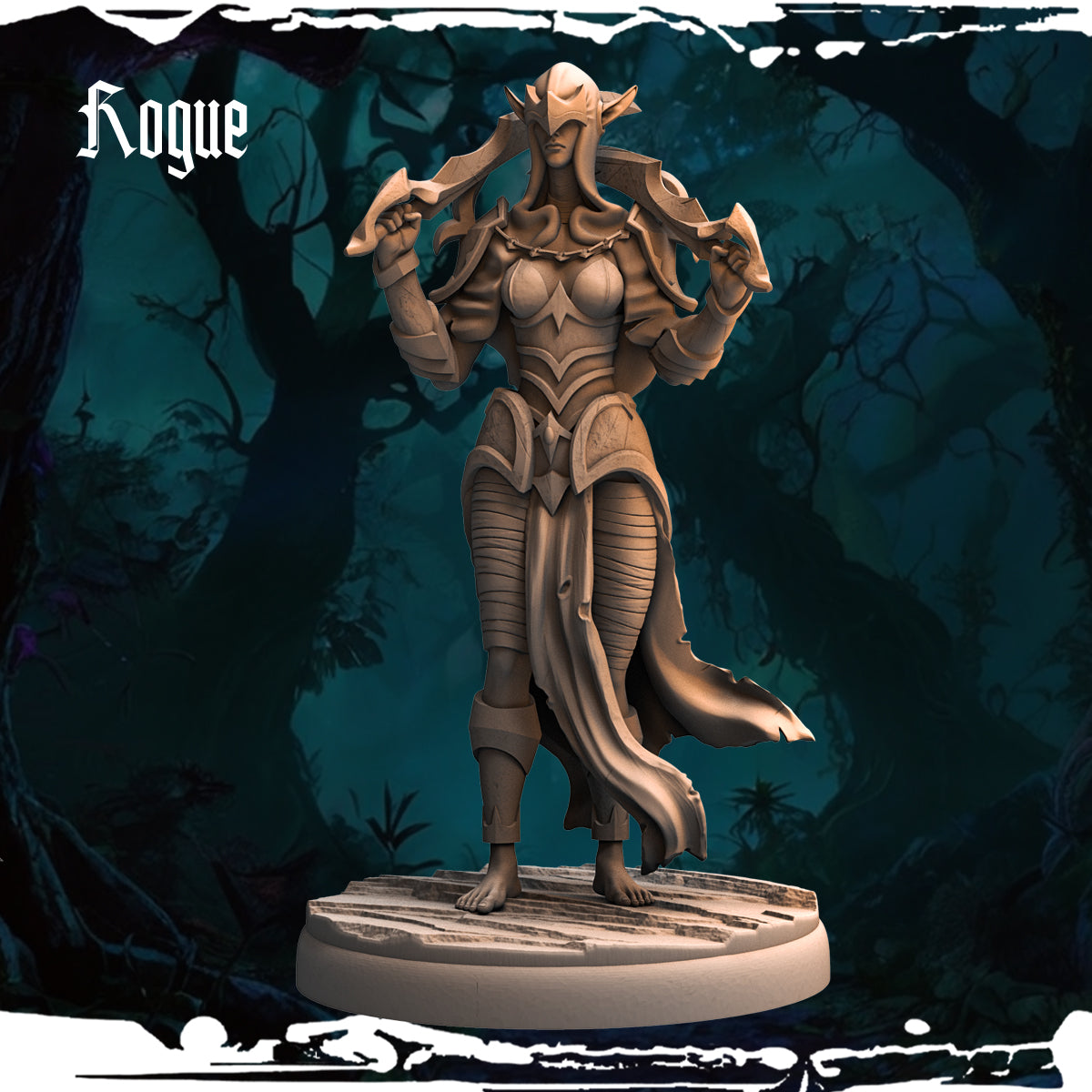 Monolith Arts - Dark Elves - Rogue - DnD/TTRPG Figure/Miniature