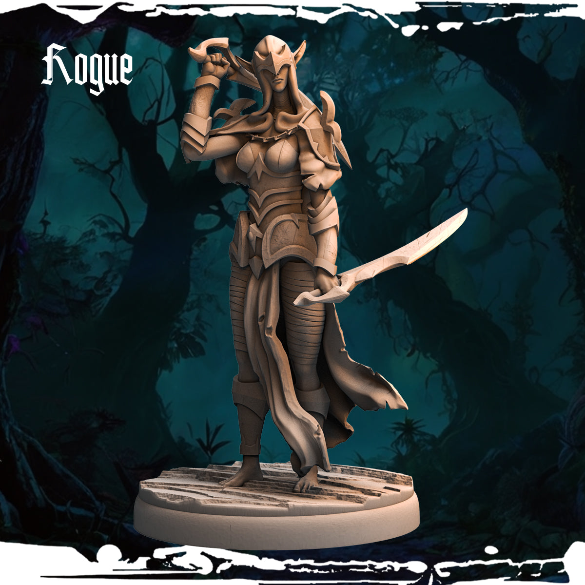 Monolith Arts - Dark Elves - Rogue - DnD/TTRPG Figure/Miniature