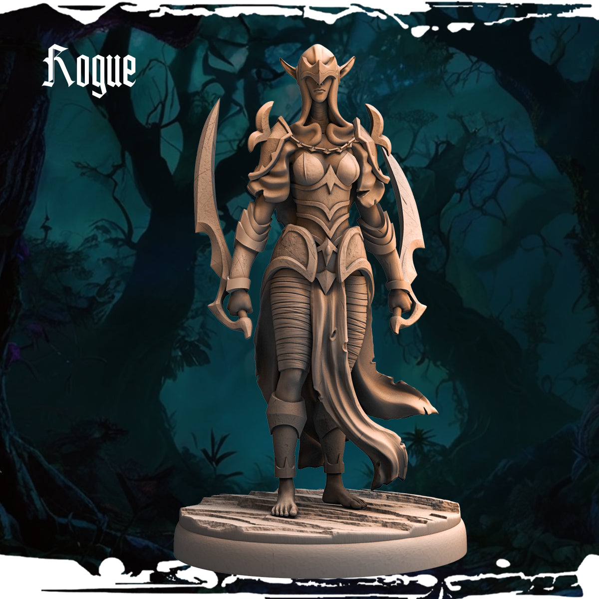 Monolith Arts - Dark Elves - Rogue - DnD/TTRPG Figure/Miniature