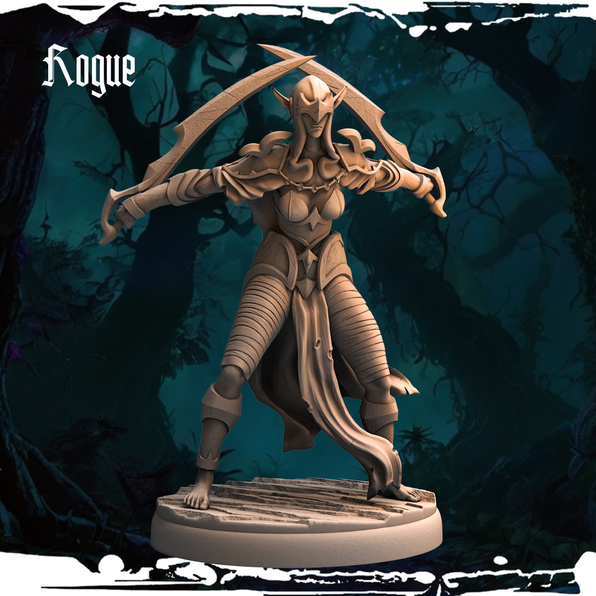 Monolith Arts - Dark Elves - Rogue - DnD/TTRPG Figure/Miniature