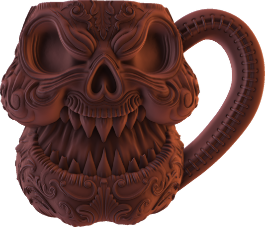 Digital Creative Works - Pumpkin Mug #5 - Halloween Prop/Decoration