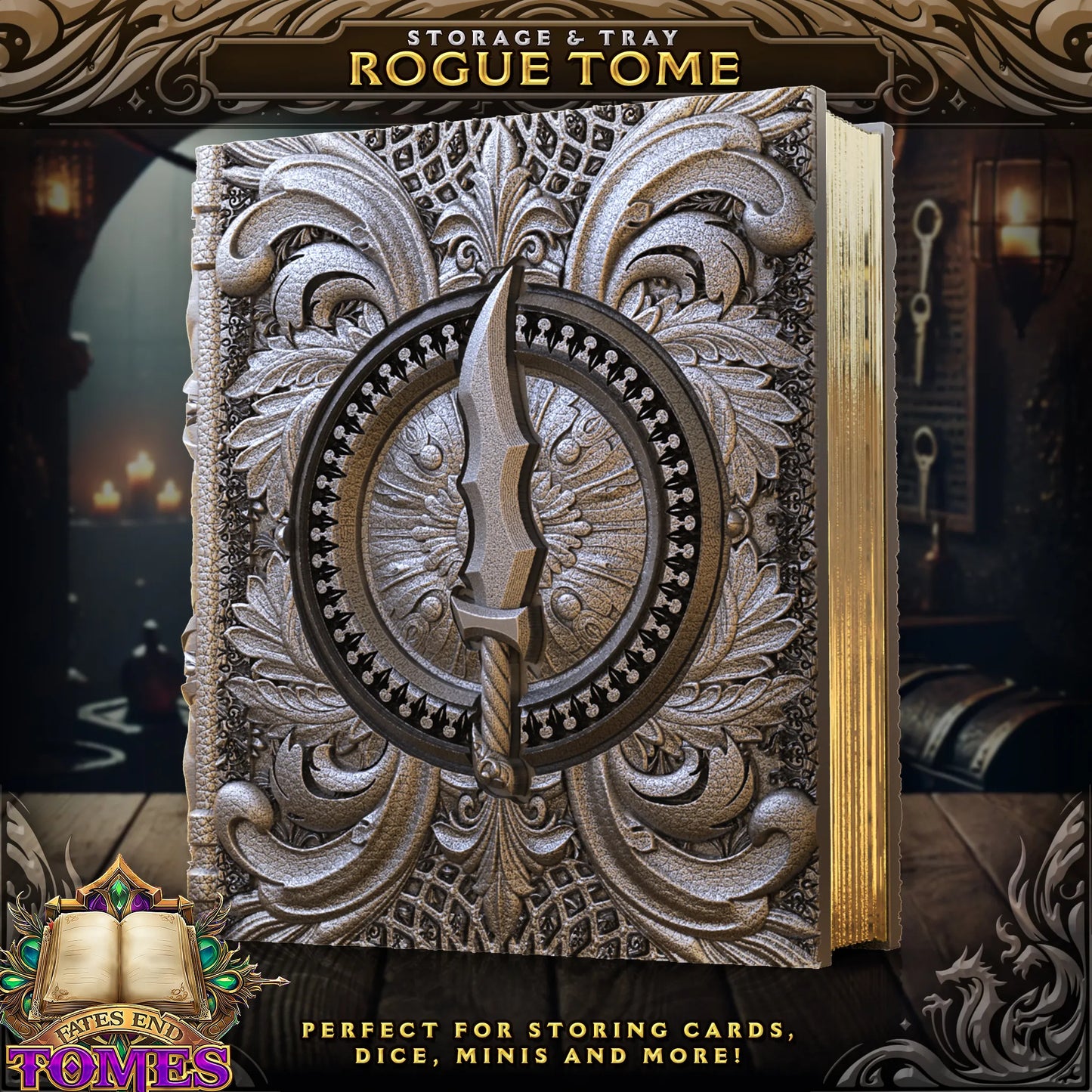 FatesEnd - Dice/Card Tome - Rogue - DnD/TTRPG/Roleplaying/Wargames