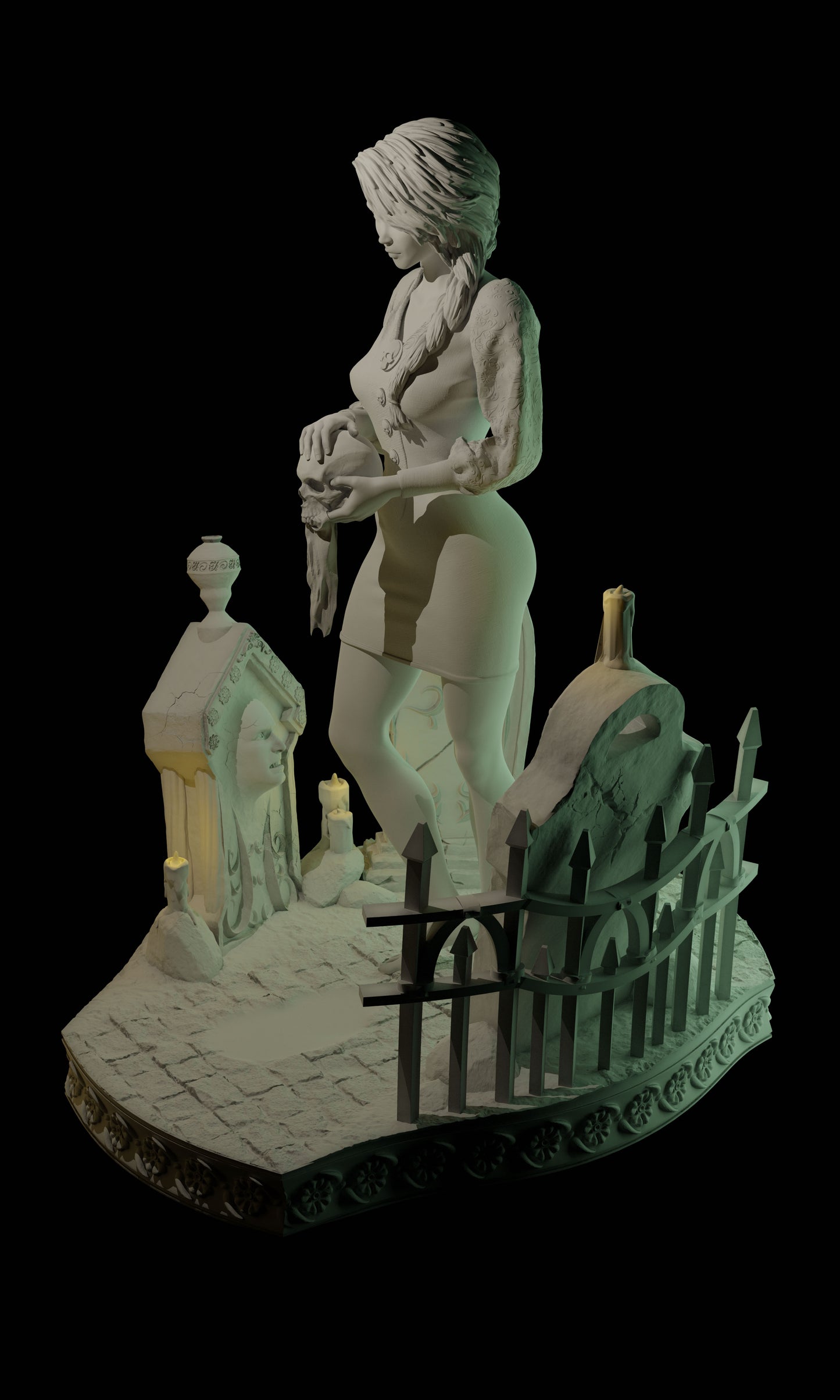 Cthulhu Girls - Secrets of the Welford Hall - Rosalin Welford - 32/75mm DnD/TTRPG Figure/Miniature - Helios3DPrinting