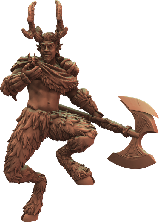 Gilded Lion - Satyr #2 - DnD/TTRPG Figure/Miniature