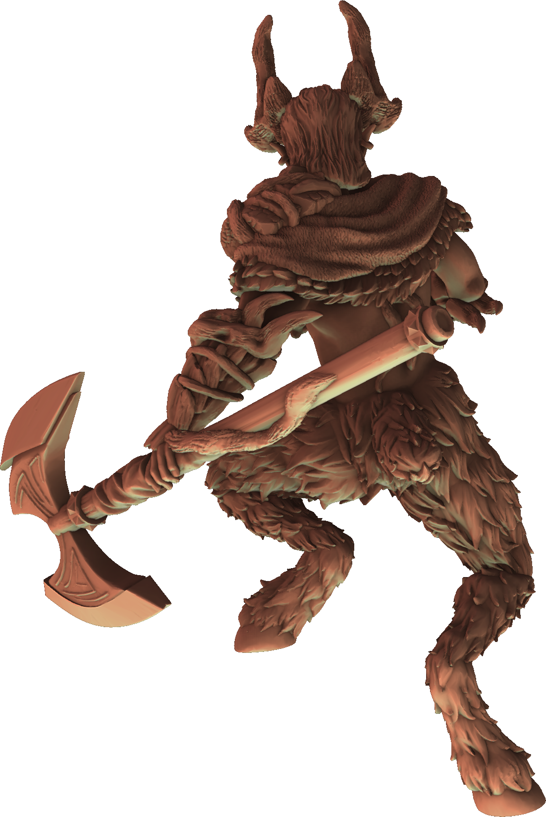 Gilded Lion - Satyr #2 - DnD/TTRPG Figure/Miniature