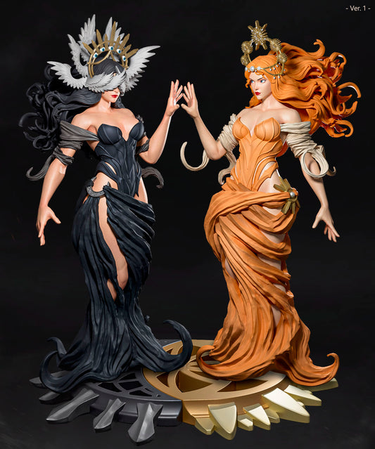 Amra 3D Art - Witcher Elements - Life & Death - 80mm Pin Up/Figure/Model/Diorama - Helios3DPrinting