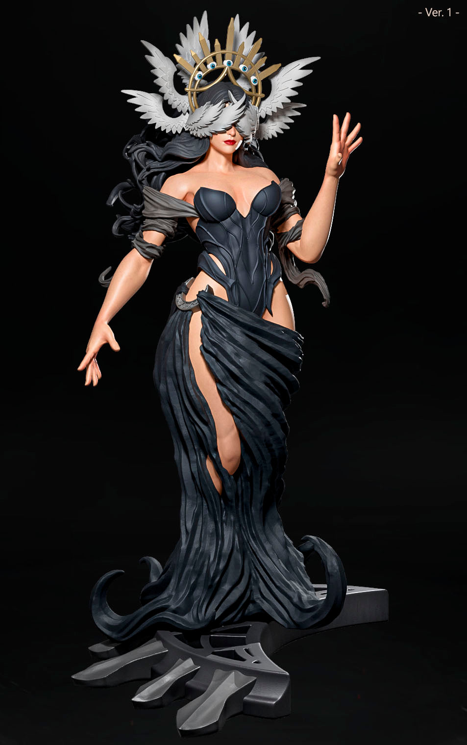 Amra 3D Art - Witcher Elements - Life & Death - 80mm Pin Up/Figure/Model/Diorama - Helios3DPrinting