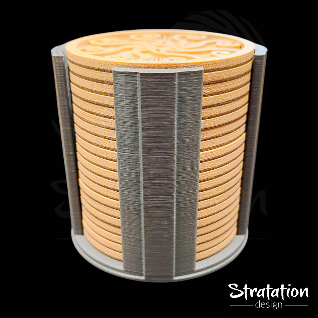 Stratation Design - Drinks & Dragon Round Coasters - DnD/TTRPG/Roleplaying/Wargames